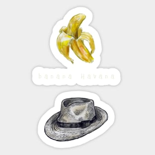 Banana Havana. Sticker